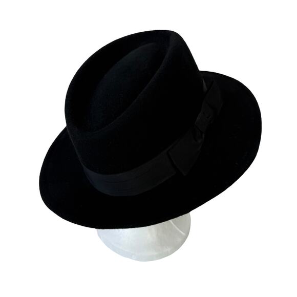 Vintage Street Smart by Betmar Fedora Hat 100% Wool Felt Women's Made in USA - Picture 14 of 15